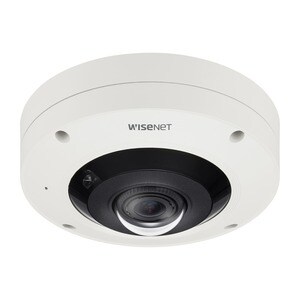 Wisenet XNF-9010RV 12 Megapixel Outdoor Network Camera - Fisheye - 32.81 ft Infrared Night Vision - H.264, H.265, MJPEG - 