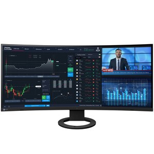 EIZO FlexScan EV3895-BK 95.3 cm (37.5") UW-QHD+ Curved Screen LED LCD Monitor - 24:10 - Black - 965.20 mm Class - In-plane