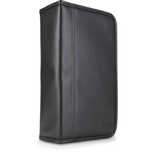 Case Logic 100 Capacity CD Wallet - Wallet - Faux Leather, Koskin - Black - 100 CD/DVD