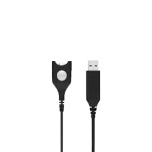 EPOS | SENNHEISER Adapter Cable USB to ED USB-ED 01 - 7.2 ft Easy Disconnect/USB Audio/Data Transfer Cable for Audio Devic