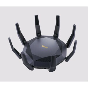 Asus RT-AX89X IEEE 802.11ax Ethernet Wireless Router - 2.40 GHz ISM Band - 5 GHz UNII Band - 8 x Antenna(8 x External) - 7