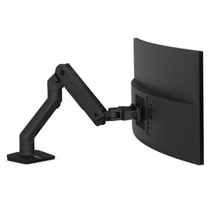 Ergotron Desk Mount for Monitor, Curved Screen Display - Matte Black - 1 Display(s) Supported - 124.5 cm (49") Screen Supp