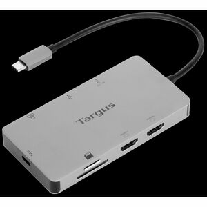 Targus USB-C Dual HDMI 4K Docking Station with 100W PD Pass-Thru - for Notebook/Monitor - Memory Card Reader - SD, microSD
