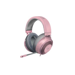 Auriculares de gaming Razer Kraken Cableado Sobre la cabeza - Cuarzo rosa - Binaural - Cerrado - 32Ohm - 12Hz a 28kHz - 13