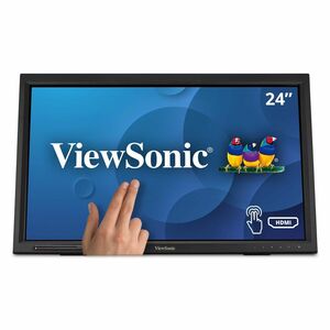 ViewSonic TD2423d 24" 1080p 10-Point Multi IR Touch Monitor with HDMI, VGA, and DP - 24" Touch Monitor - 10 Point(s) Multi