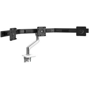Pinza de montaje Humanscale M10CMWB3B para Monitor - Aluminio Pulido, Blanco - 3 Pantalla(s) admitidas - 21.77kg Capacidad