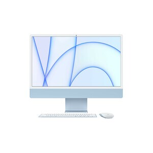 iMac 24in Retina 4.5K - Blue - M1 (8-core CPU / 8-core GPU) - 8GB unified memory - 512GB SSD - Magic Mouse - Magic Keyboar