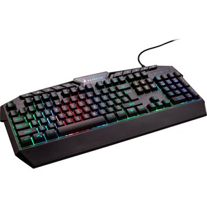 SUREFIRE KingPin Gaming Keyboard - Cable Connectivity - USB 2.0 Type A Interface - RGB LED - German - QWERTZ Layout - Memb