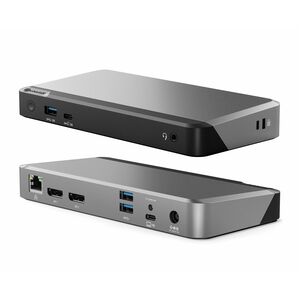 Alogic MX3 Docking Station - for Notebook/Smartphone/Monitor - Yes - SD, microSD - 100 W - USB Type C - 3 Displays Support