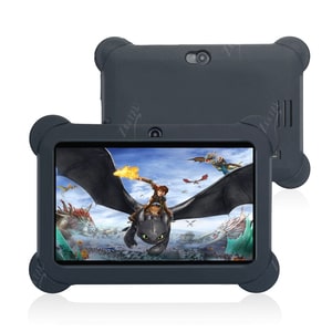 Zeepad Kids Tablet - Black - 16 GB - 1 GB - ARM Cortex A7 Quad-core (4 Core) 1.60 GHz - Android 4.4 KitKat - 1024 x 600 - 