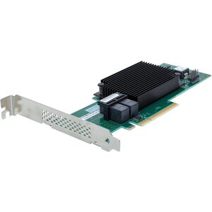 ATTO 8 Internal Port 12Gb/s SAS/SATA to PCIe 4.0 Host Bus Adapter - 12Gb/s SAS - PCI Express 4.0 x8 - Plug-in Card - RAID 