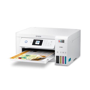 Epson EcoTank ET-2850 Wireless Inkjet Multifunction Printer-Color-White-Copier/Scanner-4800x1200 Print-Automatic Duplex Pr