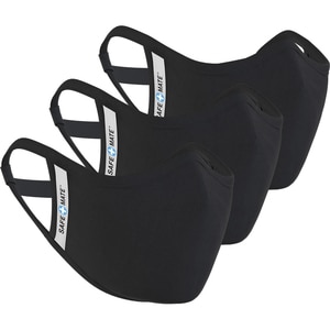 Safe-Mate Adult Large/X Large 3 Pack Cloth Face Mask - Recommended for: Face - Secure Fit, Adjustable Strap, Disposable, R