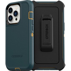 OtterBox Defender Rugged Carrying Case (Holster) Apple iPhone 13 Pro Smartphone - Hunter Green - Drop Resistant, Dirt Resi