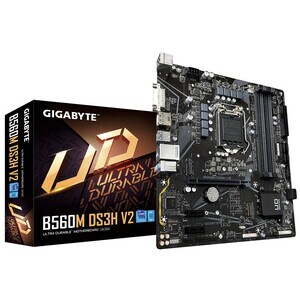 Gigabyte Ultra Durable B560M DS3H V2 (rev. 1.0) Desktop Motherboard - Intel B560 Chipset - Socket LGA-1200 - Intel Optane 
