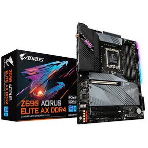 Aorus Z690 AORUS ELITE AX DDR4 Gaming Desktop Motherboard - Intel Chipset - Socket LGA-1700 - Intel Optane Memory Ready - 