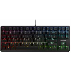 CHERRY G80 3000N RGBWired Keyboard - Full Size, Black,MX SILENT RED Keyswitch - for Office/Gaming