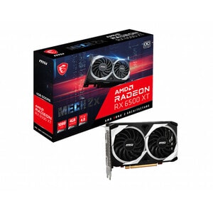 MSI AMD Radeon RX 6500 XT Graphic Card - 4 GB GDDR6 - 2.69 GHz Game Clock - 2.83 GHz Boost Clock - 64 bit Bus Width - PCI 