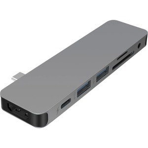 Hyper SOLO 7-in-1 USB-C Hub - Memory Card Reader - SD, microSD - USB Type C - 4K - 3840 x 2160 - 2 x USB Type-A Ports - US