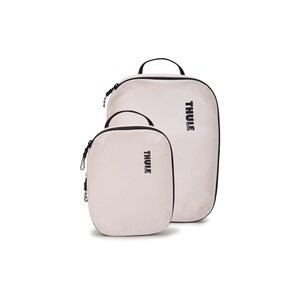 Thule Compression TCCS201 Carrying Case Clothes, Luggage - White - Water Resistant - Nylon Body - Handle - 2 x Pieces per Set