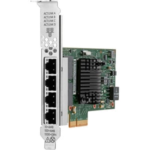 HPE Broadcom BCM5719 Ethernet 1Gb 4-port Base-T Adapter for HPE - PCI Express 2.0 - 128 MB/s Data Transfer Rate - 4 Port(s