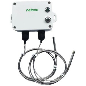 netvox R718B240-Wireless 2-Gang Temperature Sensor- PT1000 Round Head Probe(-40°~375°) - 40°C to 375°C90%%