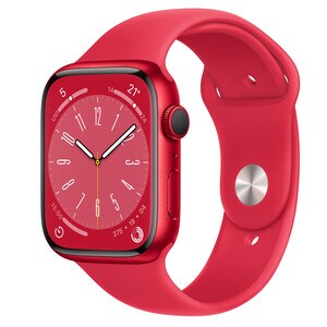 Apple Watch Series 8 GPS 45mm (PRODUCT)RED Aluminium Case with (PRODUCT)RED Sport Band - Regular