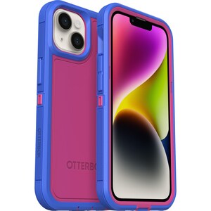 OtterBox Defender Series XT Rugged Carrying Case Apple iPhone 14, iPhone 13 Smartphone - Blooming Lotus (Pink) - Bump Resi