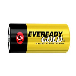 Eveready Size D Gold Alkaline General Purpose Battery - Alkaline - 1.5V DC
