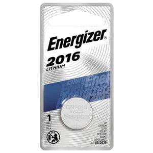 Energizer 2016 Lithium Coin Battery, 1 Pack - For Multipurpose - 3 V DC - Lithium (Li) - 1 Each