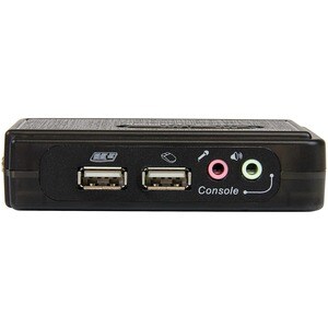StarTech.com Juego de Conmutador KVM de 2 puertos con todo incluido - USB - Audio y Vídeo VGA - 2 Ordenador(es) - VGA - 20