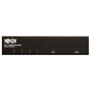 Tripp Lite 4-Port DVI Single Link Video / Audio Splitter / Booster DVIF/2xF - 1920 x 1200 - WUXGA - 1 x 44 x DVI Out - TAA