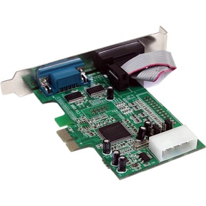 StarTech.com 2 Port PCIe Serial Adapter Card with 16550 - PCI Express - PC, Mac, Linux - 2 x Number of Serial Ports External