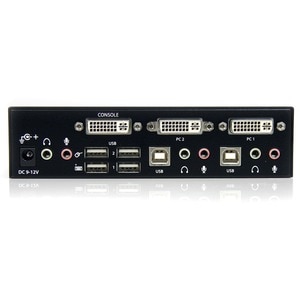 StarTech.com 2 Port High Resolution USB DVI Dual Link KVM Switch with Audio - 2 Computer(s) - 1 Local User(s) - WQUXGA - 3