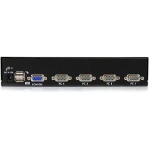 StarTech.com 4 Port 1U Rackmount USB KVM Switch with OSD - 4 Computer(s) - 1 Local User(s) - 1920 x 1440 - 2 x USB - 1 x V