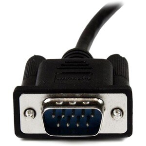 StarTech.com 2m Black DB9 RS232 Serial Null Modem Cable F/M - DB9 Male to Female - 9 pin Null Modem Cable - 1x DB9 (M), 1x