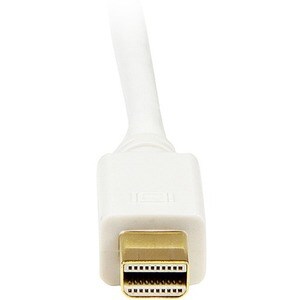 StarTech.com 3 ft Mini DisplayPort to DVI Adapter Converter Cable - Mini DP to DVI 1920x1200 - White - First End: 1 x Mini