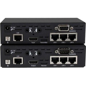 StarTech.com Extender HDMI via CAT5e / CAT6 con Power Over Cable RS232 IR e 10/100 Ethernet - 100 m - 1 Dispositivo d'ingr