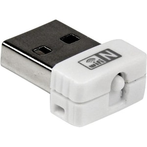 StarTech.com USB 150Mbps Mini Wireless N Network Adapter - 802.11n/g 1T1R USB WiFi Adapter - White USB Wireless Adapter - 
