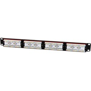 StarTech.com 24 Port 1U Rackmount Cat 6 110 Patch Panel - 24 x RJ-45 - 24 x RJ-11 - 1U High - 19" Wide - Rack-mountable
