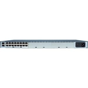 Lantronix SLC 8000 Advanced Console Manager, RJ45 16-Port, AC-Single Supply - 2 x Network (RJ-45) - 2 x USB - 16 x Serial 