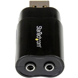 StarTech.com Audio Adapter - TAA Compliant - 1 x Type A Male USB - 1 x Mini-phone Female Audio In, 1 x Mini-phone Female A