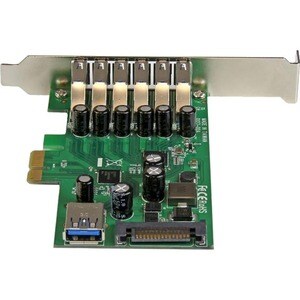StarTech.com 7 Port PCI Express USB 3.0 Card - Standard and Low-Profile Design - 7 Total USB Port(s) - 7 USB 3.0 Port(s) -