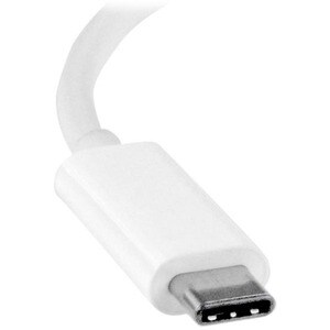 StarTech.com USB-C to DVI Adapter - White - 1 Pack - 1 x 24-pin USB Type C - Male - 1 x 29-pin DVI-I Digital Video - Femal