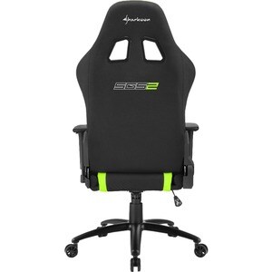 Sharkoon SKILLER SGS2 Gaming Chair - Foam, Polyurethane Foam, Steel, Fabric - Green, Black