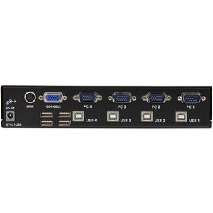 StarTech.com StarView SV431USB - KVM switch - USB - 4 ports - 1 local user - USB - 1U - 2 Port - 1U - Rack-mountable