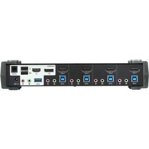 ATEN 4-Port USB 3.0 4K DisplayPort MST KVMP Switch (Cables Included)-TAA Compliant - 4 Computer(s) - 1 Local User(s) - 409