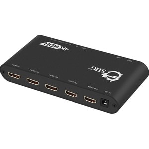 SIIG 1x4 HDMI 2.0 Splitter / Distribution Amplifier with Auto Video Scaling - 4K 60Hz HDR - Distributes HDMI video/audio s