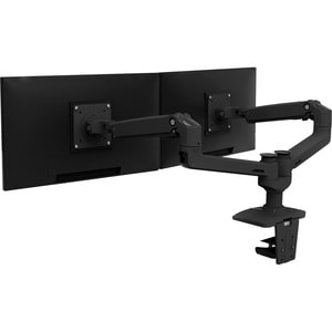 Ergotron Mounting Arm for Monitor - Matte Black - 2 Display(s) Supported - 68.6 cm (27") Screen Support - 18.10 kg Load Ca