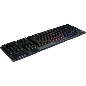 Logitech G915 Gaming Keyboard - Wireless Connectivity - USB Interface - English (US) - Black - Mechanical Keyswitch - Blue